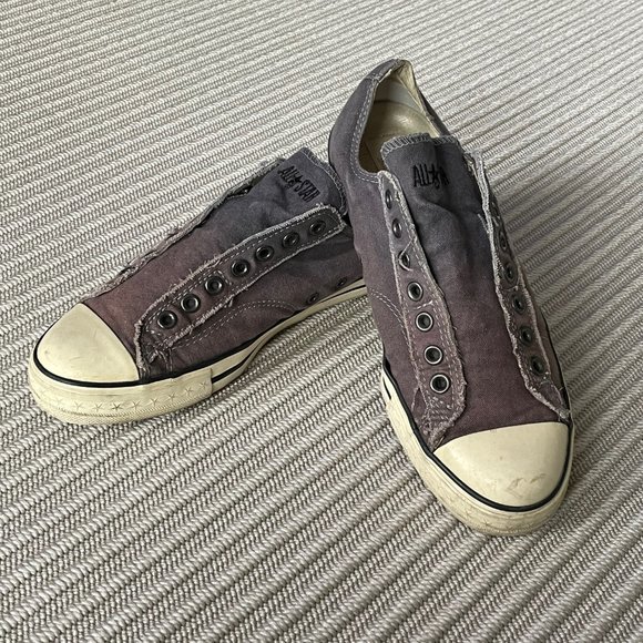 Converse x John Varvatos All Star Low Top Laceless Slip Ons - Mens 9 / Womens 11 - Picture 4 of 10